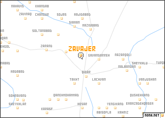 map of Zavājer