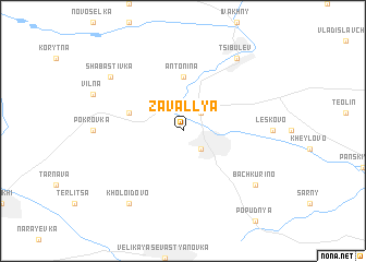 map of Zavallya