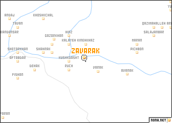 map of Zavārak