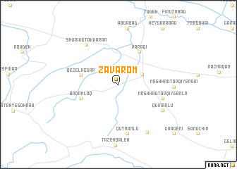 map of Zavārom