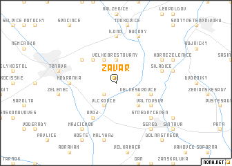map of Zavar