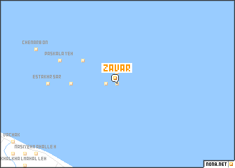 map of Zavār