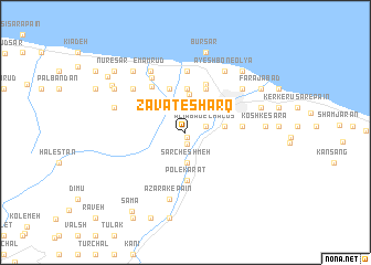 map of Z̄avāt-e Sharq