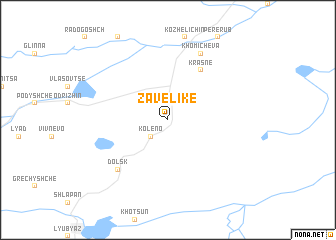 map of Zavelike