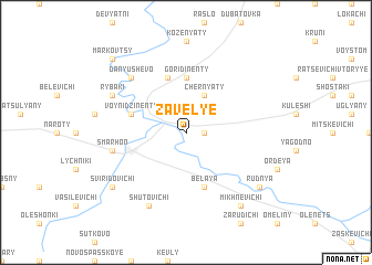 map of Zavelʼye