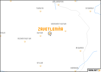 map of Zavet Lenina