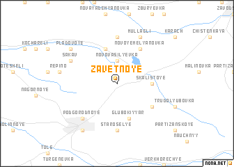 map of Zavetnoye