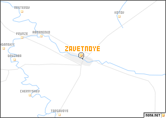 map of Zavetnoye