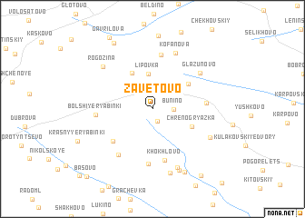 map of Zavetovo