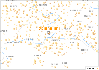 map of Zavidovići