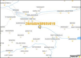 map of Zavidovka Pervaya