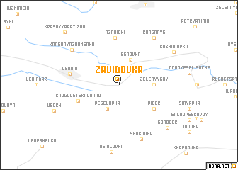 map of Zavidovka