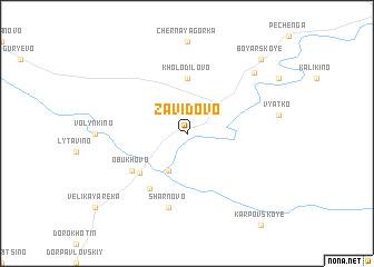 map of Zavidovo