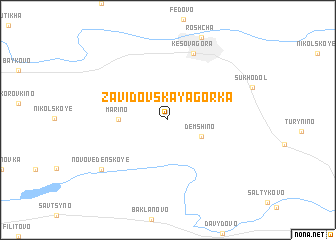 map of Zavidovskaya Gorka