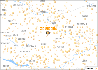 map of Zaviganj