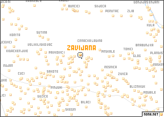 map of Zavijana