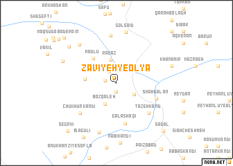 map of Zāvīyeh-ye ‘Olyā