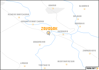 map of Zavodak