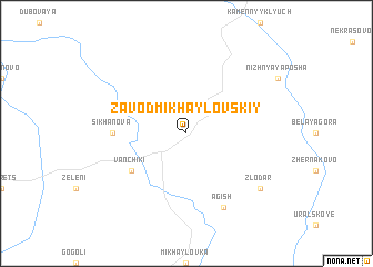 map of Zavod-Mikhaylovskiy