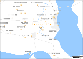map of Zavod Unzha