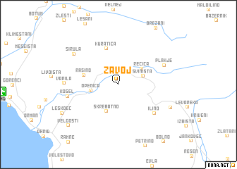 map of Zavoj