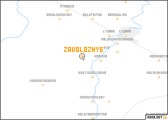 map of Zavolozh\