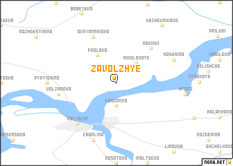 map of Zavolzh\