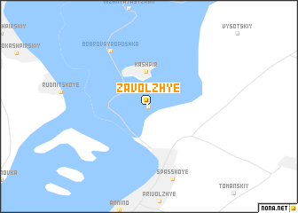 map of Zavolzh\