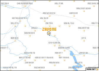 map of Zavone