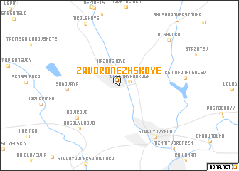 map of Zavoronezhskoye