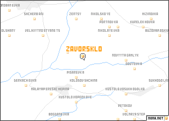 map of Zavorsklo