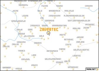 map of Zavratec