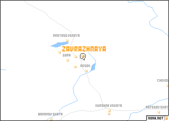 map of Zavrazhnaya