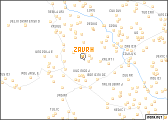 map of Zavrh