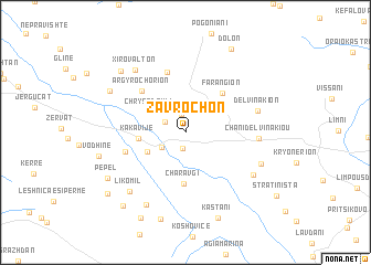 map of Závrochon