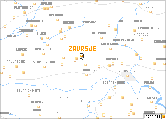 map of Završje