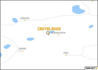 map of Zavʼyalovka