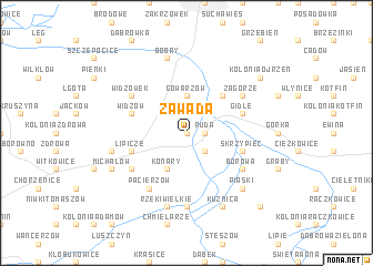 map of Zawada