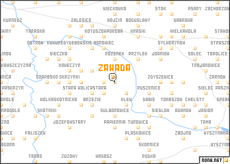 map of Zawada