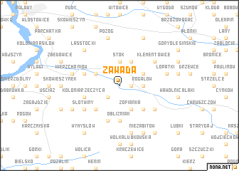 map of Zawada