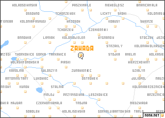 map of Zawada