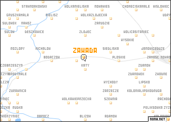 map of Zawada