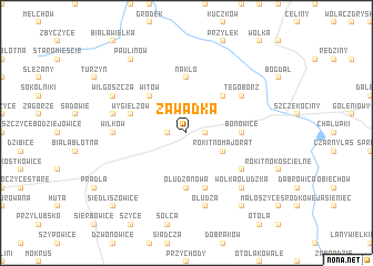 map of Zawadka