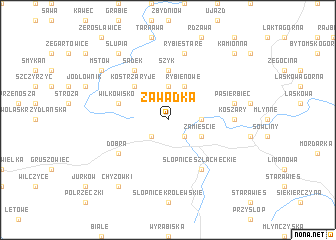 map of Zawadka