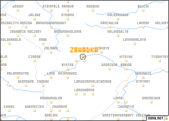 map of Zawadka