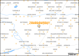 map of Zawadów Nowy