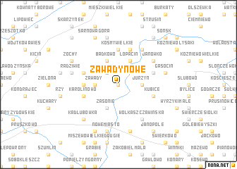 map of Zawady Nowe