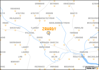 map of Zawady