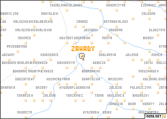 map of Zawady