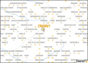 map of Zawady